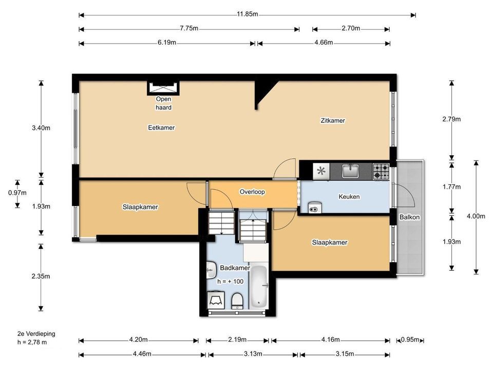 Altingstraat 179, Den Haag floorplan-1