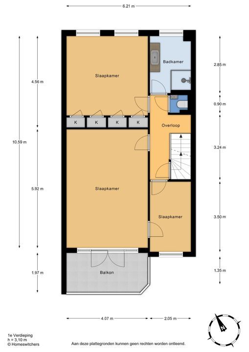 Zwartelaan 21, Voorburg floorplan-1