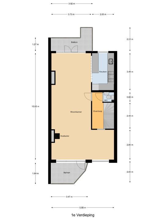 Leeuwendaallaan 77, Rijswijk floorplan-1
