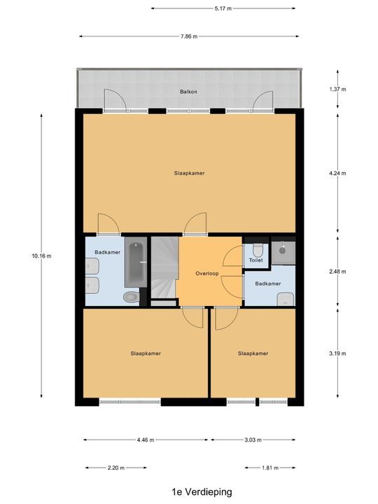 Cornelis Voorhoevelaan 40, Voorburg floorplan-1