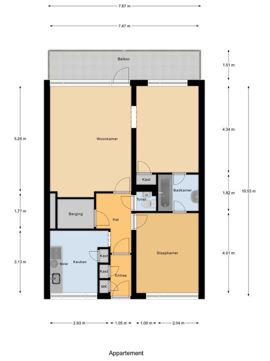 Denenburg 21, Den Haag floorplan-0