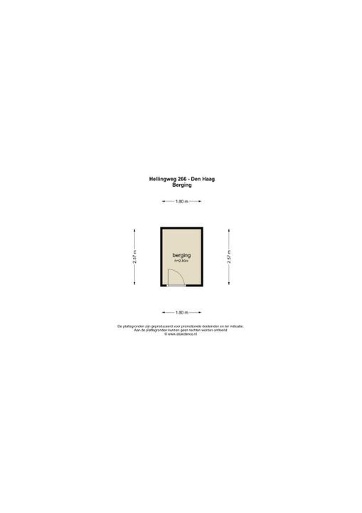Hellingweg 266, Den Haag floorplan-1