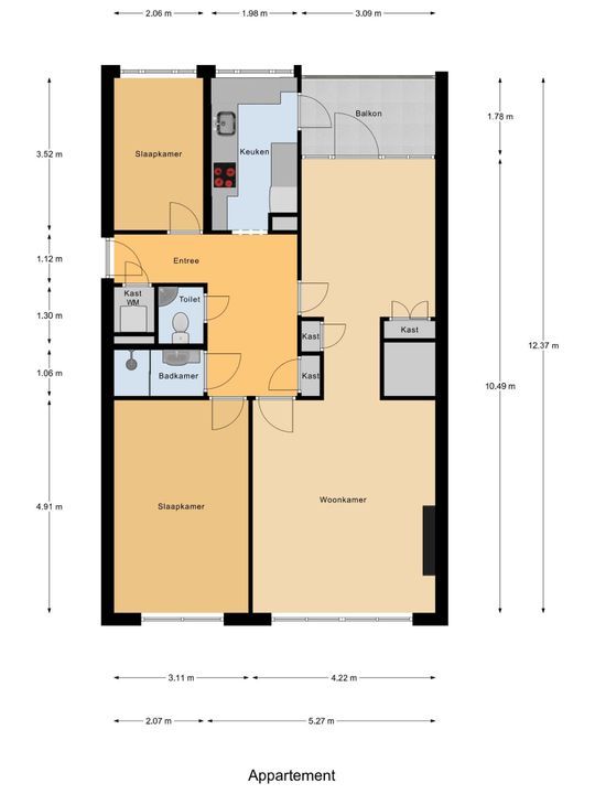 Smaragdhorst 96, Den Haag floorplan-0