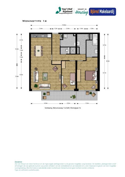 Bouwnummer 2 ong, Delft plattegrond-0