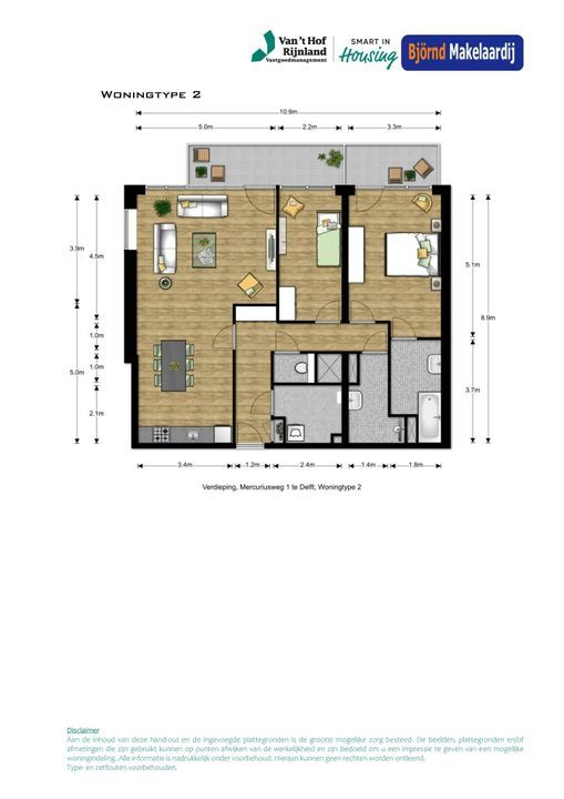 Bouwnummer 1 ong, Delft plattegrond-0