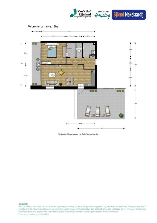 Bouwnummer 64 ong, Delft plattegrond-0