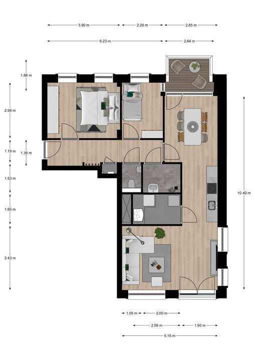 Houttuinen 6 ong, Delft plattegrond-0