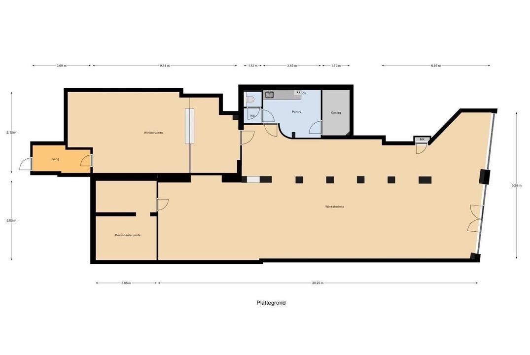 Wijnhaven 6, Delft plattegrond-0