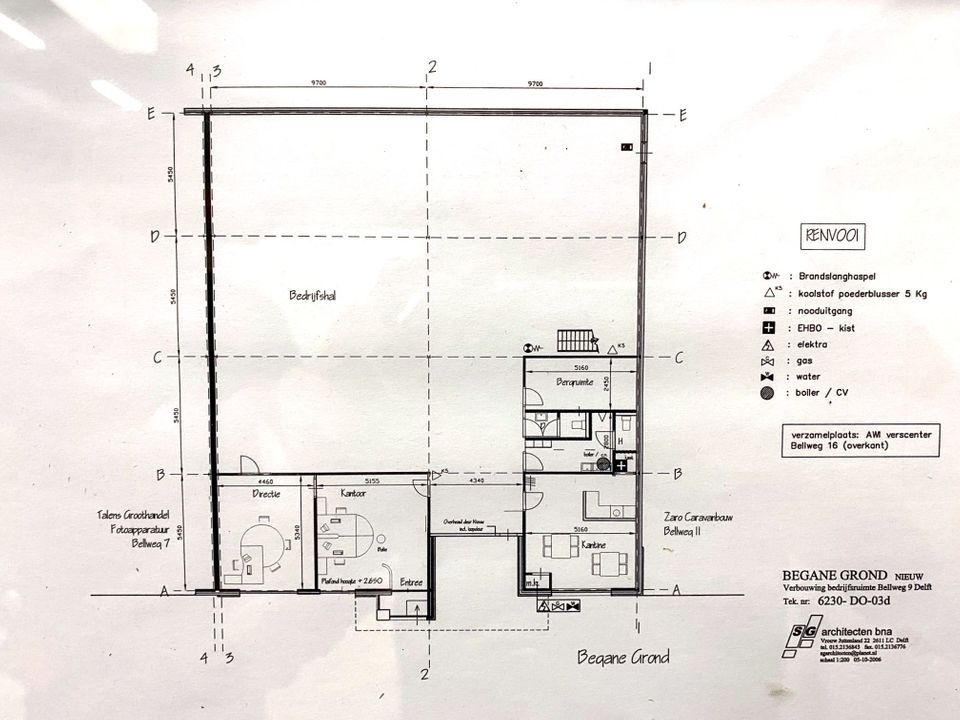 Bellweg 9, Delft plattegrond-0