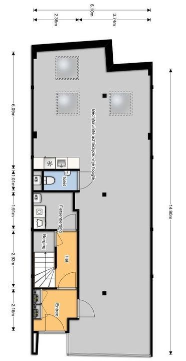 Bagijnestraat 18 18 A, Delft plattegrond-0