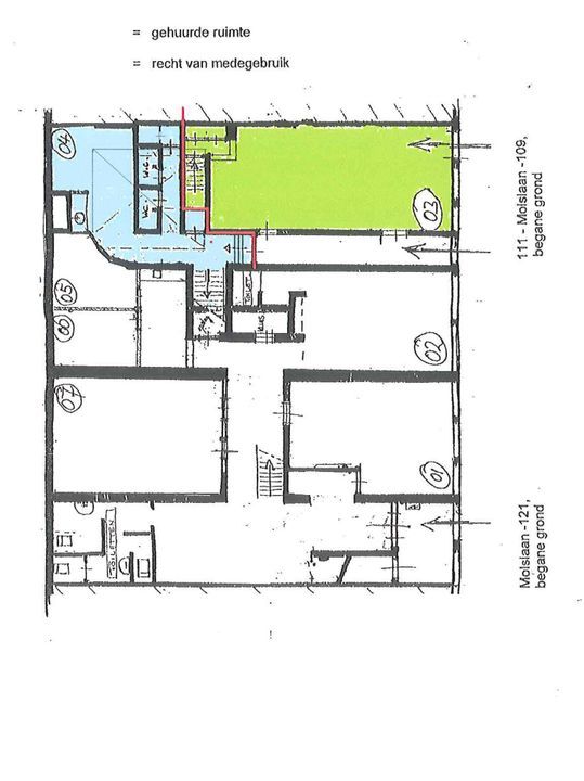 Molslaan 111, Delft plattegrond-1