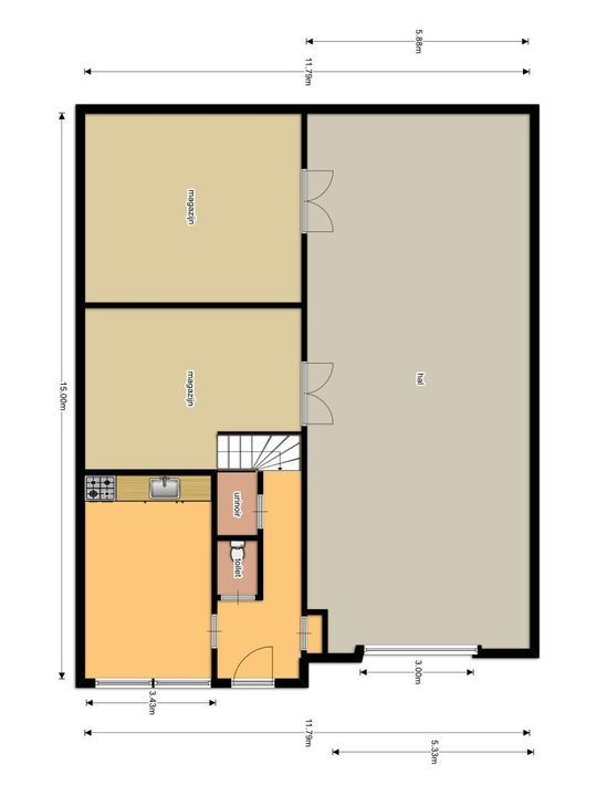 Vrij-Harnasch 76, Den Hoorn plattegrond-0