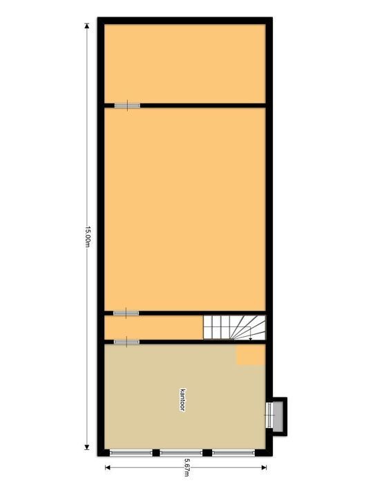 Vrij-Harnasch 76, Den Hoorn plattegrond-1