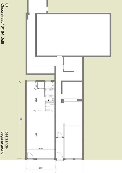 Choorstraat 16, Delft plattegrond-0