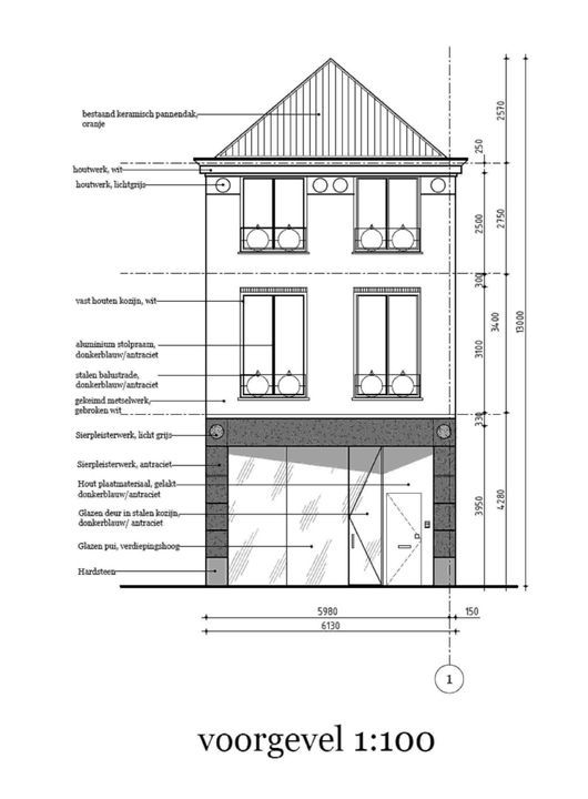 Oude Langendijk 9, Delft plattegrond-1