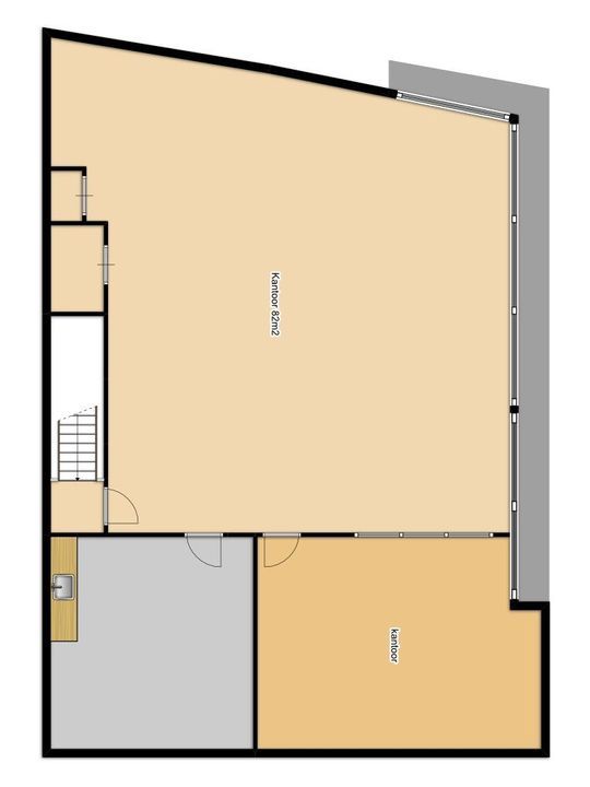 Rotterdamseweg 386 B 1, Delft plattegrond-1