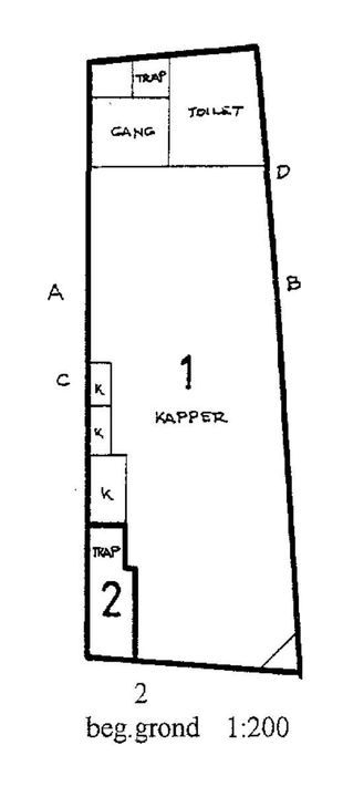 Koornmarkt 2, Delft plattegrond-0