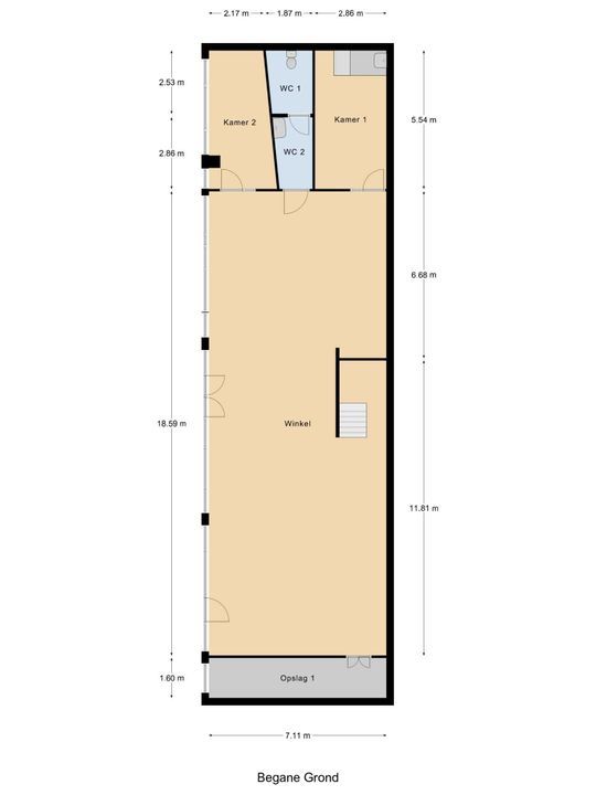 Westlandseweg 9, Delft plattegrond-0