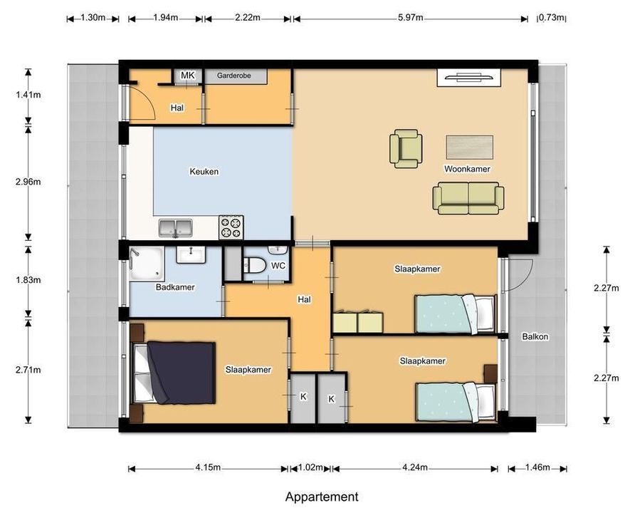 Arthur van Schendelplein 57, Delft plattegrond-0