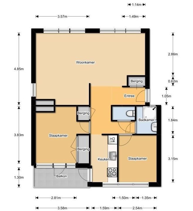 Van der Lelijstraat 17, Delft plattegrond-0