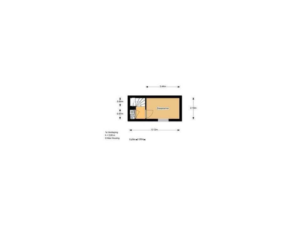 Kanaalweg 12, Delft plattegrond-1