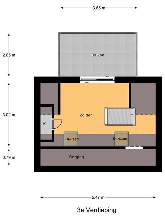 Nieuwstraat 13, Delft plattegrond-4