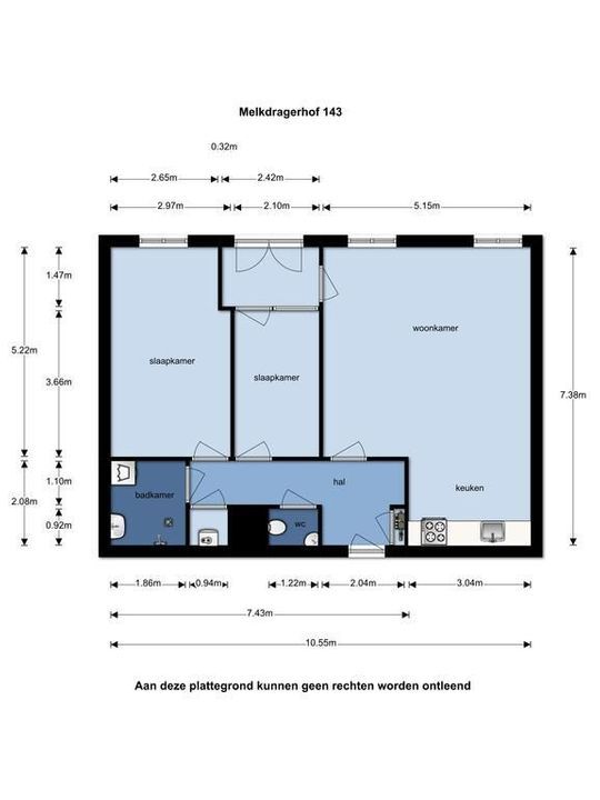 Melkdragerhof 143, Delfgauw plattegrond-0