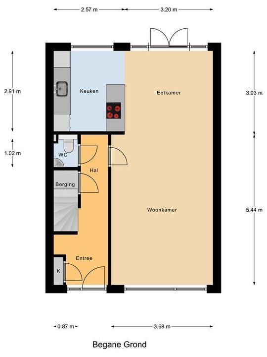 Wielengahof 47, Delft plattegrond-0