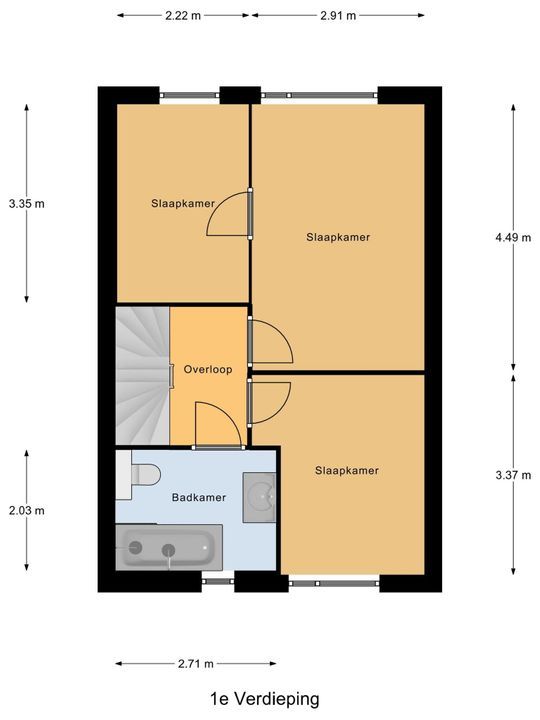 Wollebrand 16, Pijnacker plattegrond-2