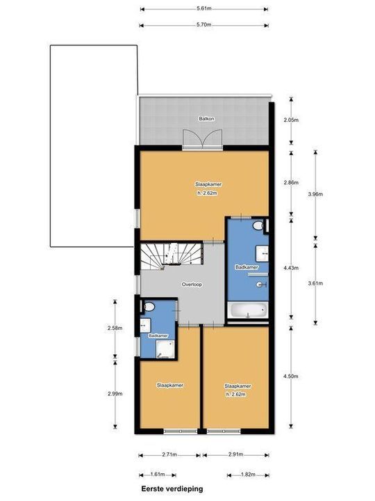 Hertog Albrechtlaan 6, Den Haag plattegrond-1