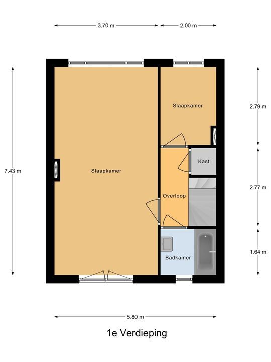 Ruys de Beerenbrouckstraat 27, Delft plattegrond-0