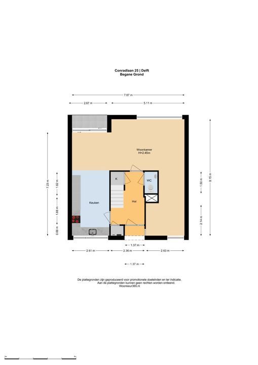 Conradlaan 25, Delft plattegrond-0