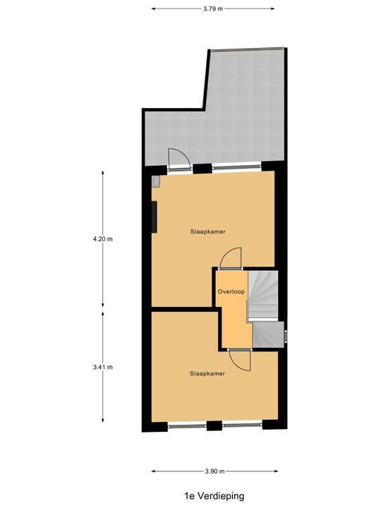 Gasthuissteeg 5, Delft plattegrond-1