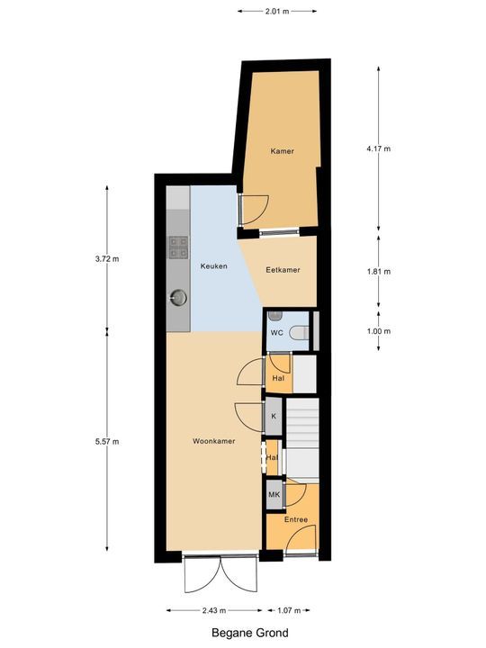 Gasthuissteeg 5, Delft plattegrond-0
