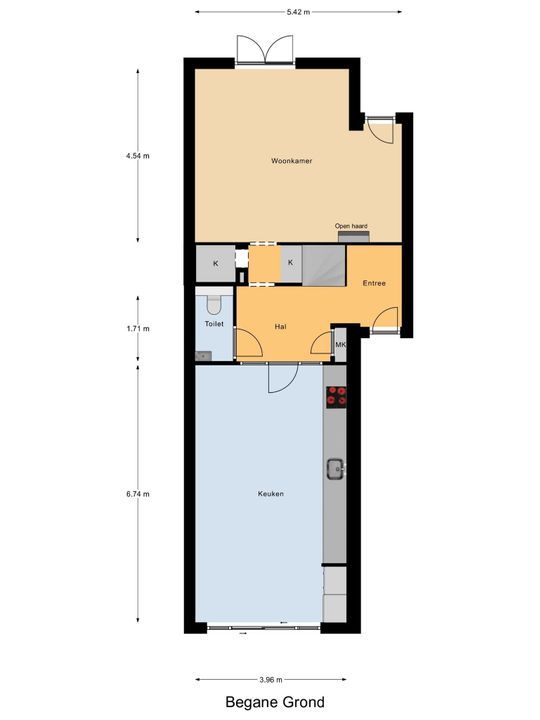 Delfgauwseweg 66, Delft plattegrond-0