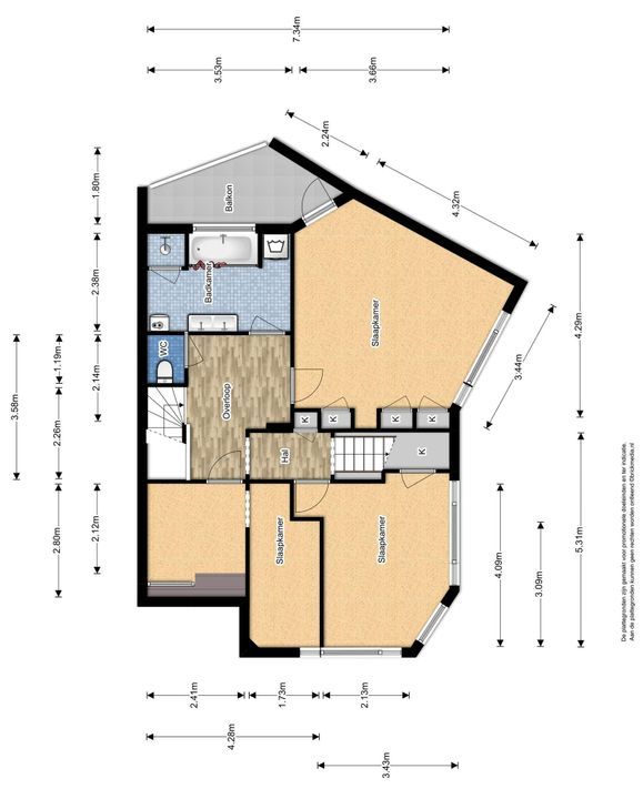 Julianalaan 96, Delft plattegrond-2