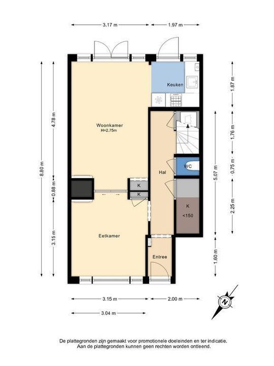 Ternatestraat 74, Delft plattegrond-1