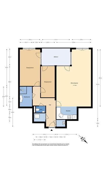 De Eendracht 54, Delft plattegrond-0