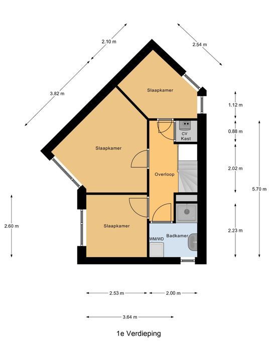 Valkenlaan 25, Delft plattegrond-2