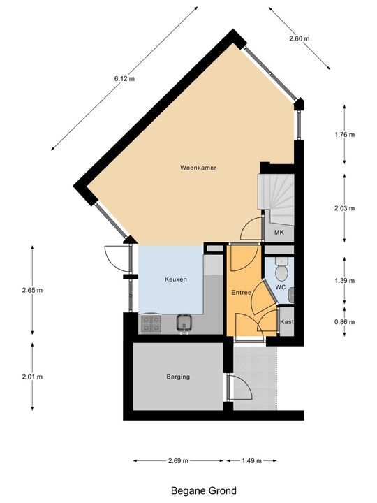 Valkenlaan 25, Delft plattegrond-0