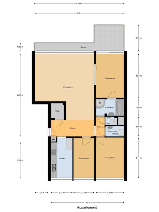 Aart van der Leeuwlaan 88, Delft plattegrond-0