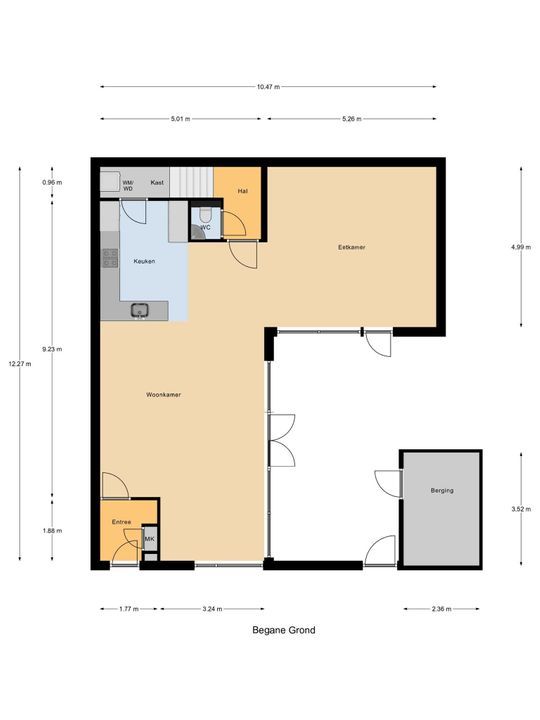 Spiegelmakerstraat 9, Delfgauw plattegrond-3