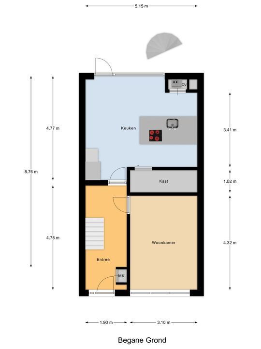 Jan Campertlaan 277, Delft plattegrond-4