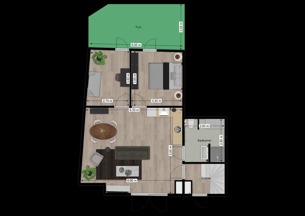 Dorpsstraat 21, Schipluiden plattegrond-0