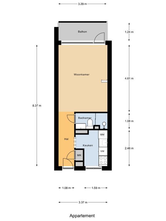 Van Adrichemstraat 185, Delft plattegrond-0