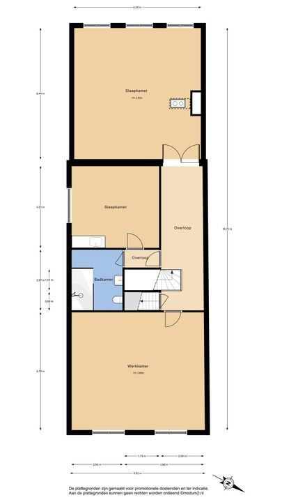 Koornmarkt 71, Delft plattegrond-2