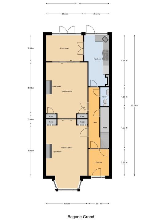 Rotterdamseweg 117, Delft plattegrond-2