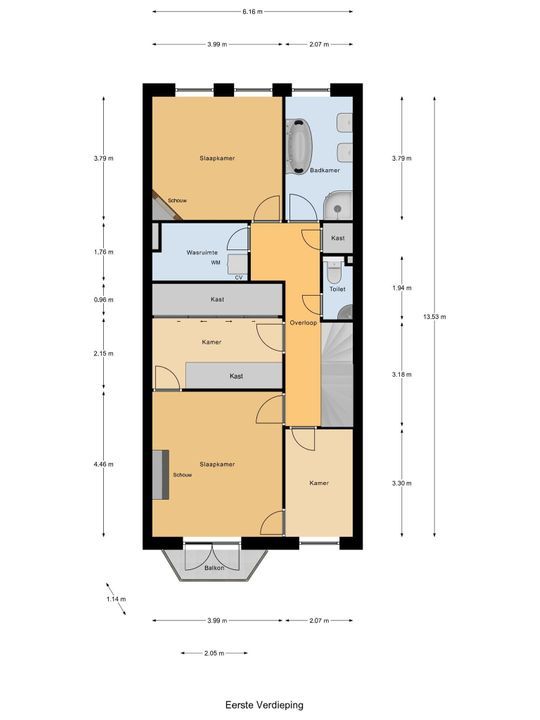 Rotterdamseweg 117, Delft plattegrond-4