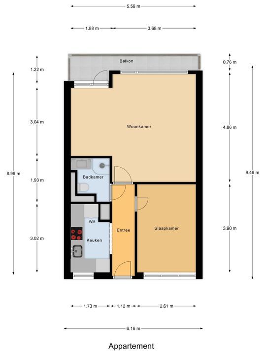 Van Adrichemstraat 127, Delft plattegrond-0