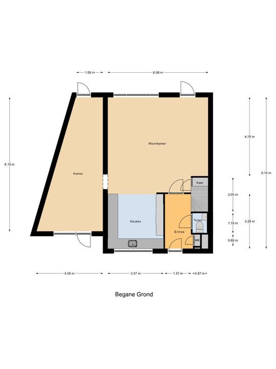 Raad van Europalaan 124, Delft plattegrond-2